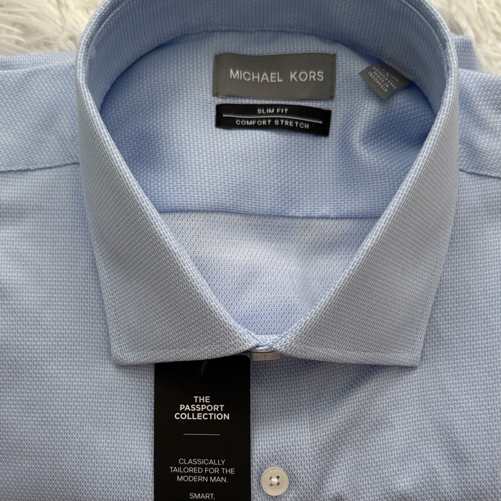 Michael Kors Men's Textured Dress Shirt